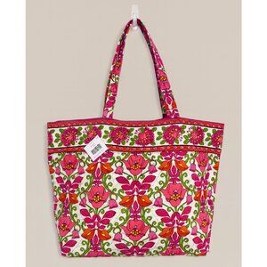 NEW Vera Bradley Grand Tote Lilli Bell Floral Bohemian Retired Colorful Vibrant